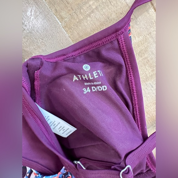 ATHLETA Marrakech Side Scrunch Tankini NWT bikini swim top - Picture 11 of 15